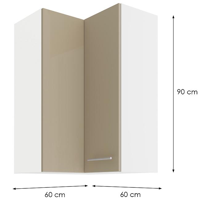 Konyhaszekrény LARA CAPPUCCINO 60X60 GN-90 2F (90°)