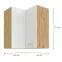 Konyhaszekrény ARTISAN fehér 60X60 GN-72 2F (90°),2