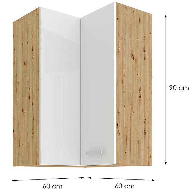 Konyhaszekrény ARTISAN fehér 60X60 GN-90 2F (90°)