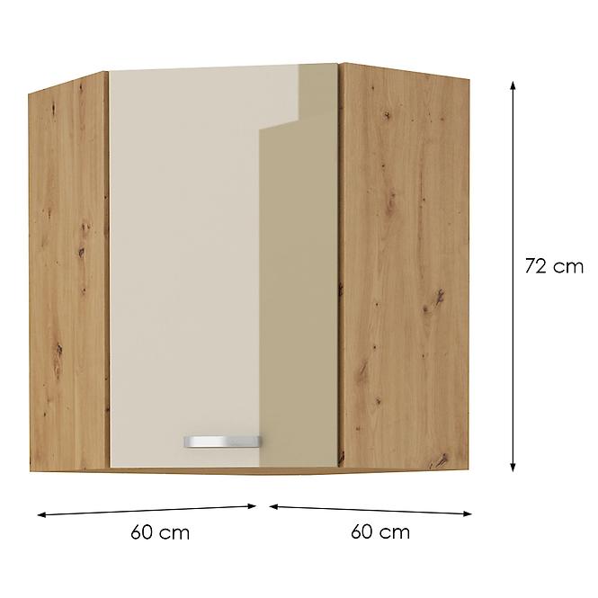 Konyhaszekrény ARTISAN CAPPUCCINO 60X60 GN-72 2F (45°)