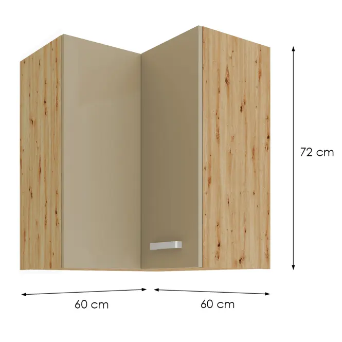 Konyhaszekrény ARTISAN CAPPUCCINO 60X60 GN-72 2F (90°),2