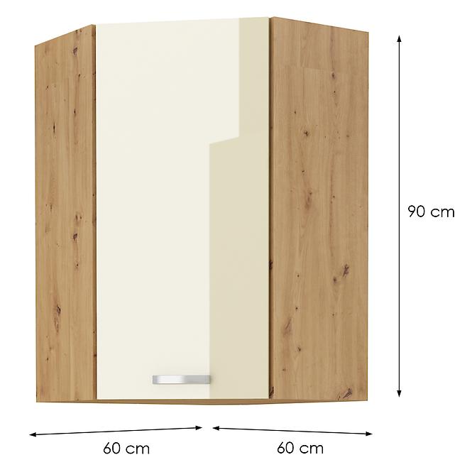 Konyhaszekrény ARTISAN krém 60X60 GN-90 1F (45°)