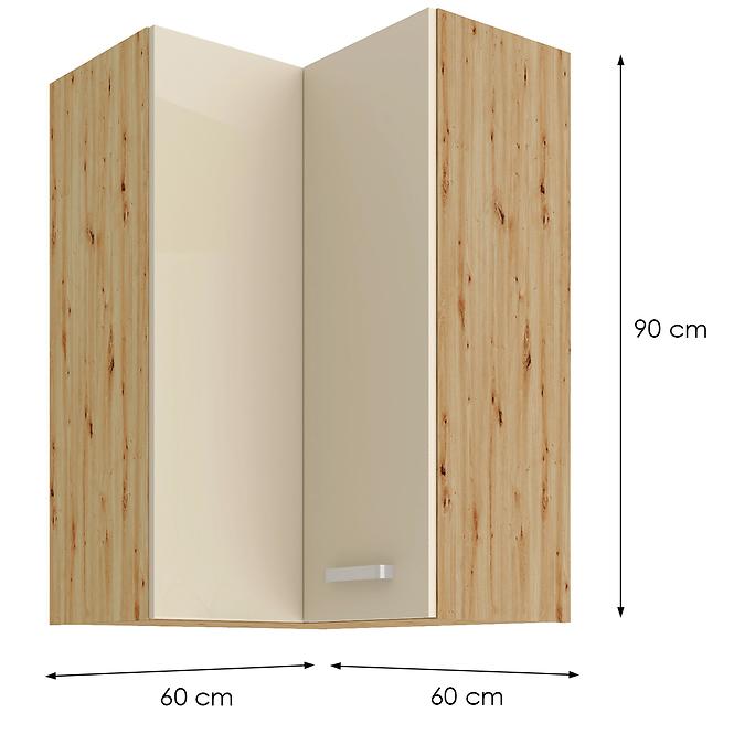 Konyhaszekrény ARTISAN krém 60X60 GN-90 2F (90°)