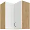Konyhaszekrény STILO fehér/ARTISAN 60X60 GN-72 2F (90°)