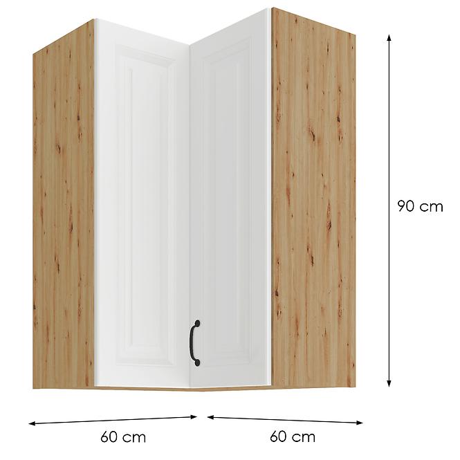 Konyhaszekrény STILO fehér/ARTISAN 60X60 GN-90 2F (90°)
