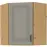 Konyhaszekrény STILO CLAYGREY/ARTISAN 60X60 GN-72 2F (45°)