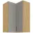 Konyhaszekrény STILO CLAYGREY/ARTISAN 60X60 GN-90 2F (90°)
