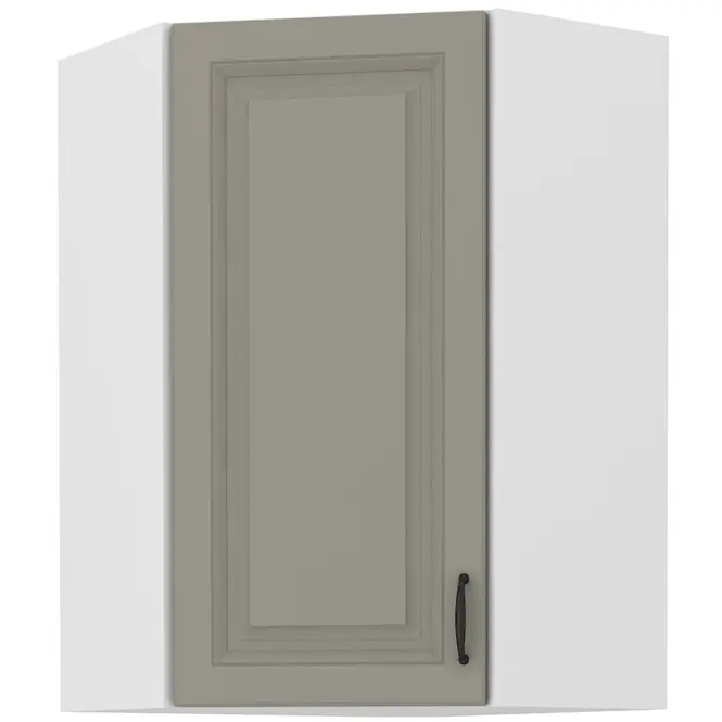 Konyhaszekrény STILO CLAYGREY/fehér 60X60 GN-90 1F (45°)