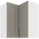 Konyhaszekrény STILO CLAYGREY/fehér 60X60 GN-72 2F (90°)