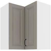 Konyhaszekrény STILO CLAYGREY/fehér 60X60 GN-72 2F (90°)
