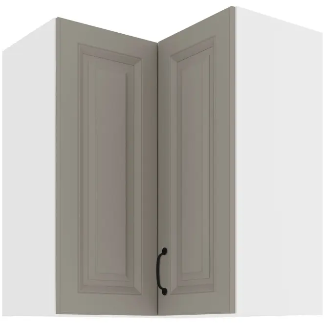Konyhaszekrény STILO CLAYGREY/fehér 60X60 GN-72 2F (90°)