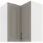 Konyhaszekrény STILO CLAYGREY/fehér 60X60 GN-72 2F (90°)