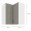 Konyhaszekrény STILO CLAYGREY/fehér 60X60 GN-72 2F (90°),2