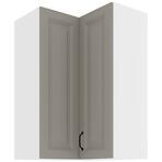 Konyhaszekrény STILO CLAYGREY/fehér 60X60 GN-90 2F (90°)