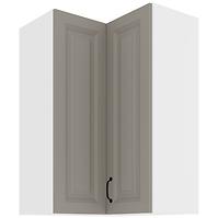 Konyhaszekrény STILO CLAYGREY/fehér 60X60 GN-90 2F (90°)