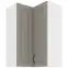Konyhaszekrény STILO CLAYGREY/fehér 60X60 GN-90 2F (90°)