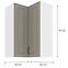 Konyhaszekrény STILO CLAYGREY/fehér 60X60 GN-90 2F (90°),2