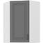 Konyhaszekrény STILO DUSTGREY/fehér 60X60 GN-90 1F (45°)