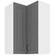 Konyhaszekrény STILO DUSTGREY/fehér 60X60 GN-90 2F (90°)