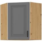 Konyhaszekrény STILO DUSTGREY/ARTISAN 60X60 GN-72 2F (45°)