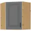 Konyhaszekrény STILO DUSTGREY/ARTISAN 60X60 GN-72 2F (45°)