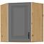 Konyhaszekrény STILO DUSTGREY/ARTISAN 60X60 GN-72 2F (45°)