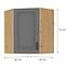 Konyhaszekrény STILO DUSTGREY/ARTISAN 60X60 GN-72 2F (45°),2