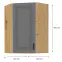 Konyhaszekrény STILO DUSTGREY/ARTISAN 60X60 GN-90 1F (45°),2