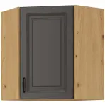 Konyhaszekrény STILO GRAFIT/ARTISAN 60X60 GN-72 2F (45°)
