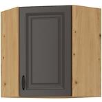 Konyhaszekrény STILO GRAFIT/ARTISAN 60X60 GN-72 2F (45°)