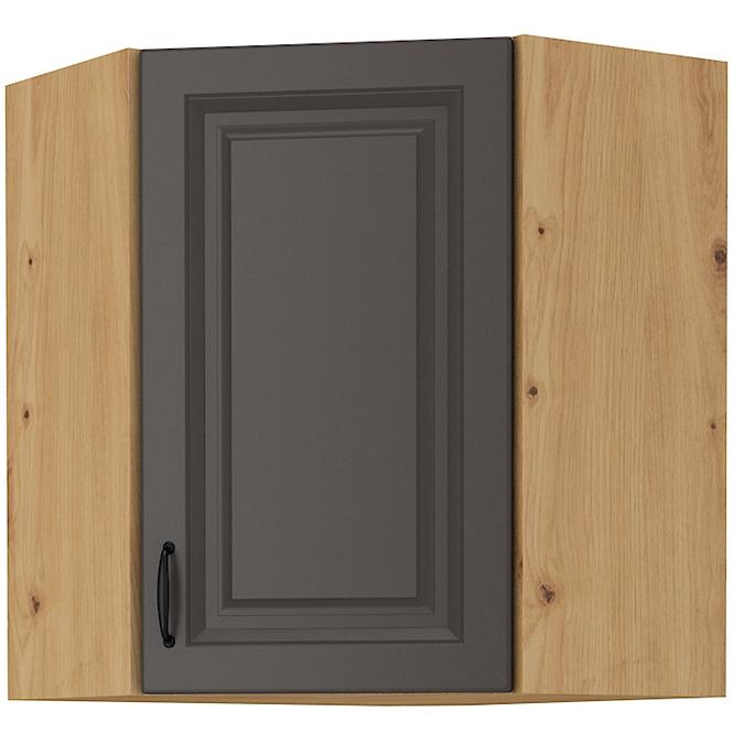 Konyhaszekrény STILO GRAFIT/ARTISAN 60X60 GN-72 2F (45°)