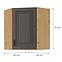 Konyhaszekrény STILO GRAFIT/ARTISAN 60X60 GN-72 2F (45°),2