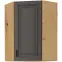 Konyhaszekrény STILO GRAFIT/ARTISAN 60X60 GN-90 1F (45°)