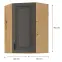 Konyhaszekrény STILO GRAFIT/ARTISAN 60X60 GN-90 1F (45°),2