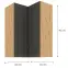 Konyhaszekrény STILO GRAFIT/ARTISAN 60X60 GN-90 2F (90°),2