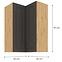 Konyhaszekrény STILO GRAFIT/ARTISAN 60X60 GN-90 2F (90°),2