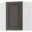 Konyhaszekrény STILO GRAFIT/fehér 60X60 GN-72 2F (45°)