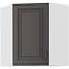 Konyhaszekrény STILO GRAFIT/fehér 60X60 GN-72 2F (45°)