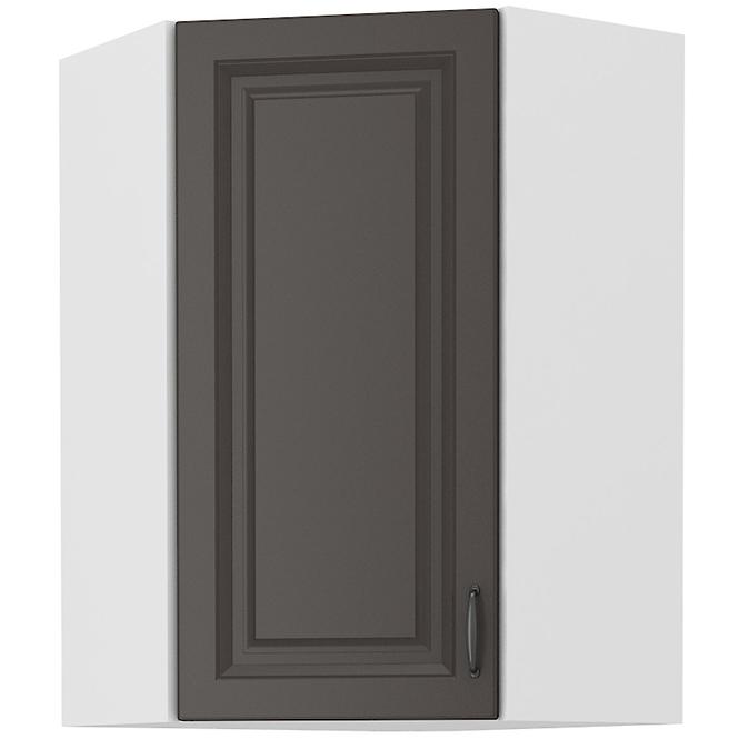 Konyhaszekrény STILO GRAFIT/fehér 60X60 GN-90 1F (45°)