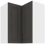 Konyhaszekrény STILO GRAFIT/fehér 60X60 GN-72 2F (90°)