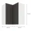 Konyhaszekrény STILO GRAFIT/fehér 60X60 GN-72 2F (90°),2