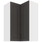 Konyhaszekrény STILO GRAFIT/fehér 60X60 GN-90 2F (90°)