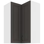 Konyhaszekrény STILO GRAFIT/fehér 60X60 GN-90 2F (90°)