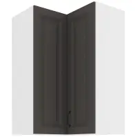 Konyhaszekrény STILO GRAFIT/fehér 60X60 GN-90 2F (90°)