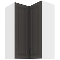 Konyhaszekrény STILO GRAFIT/fehér 60X60 GN-90 2F (90°)