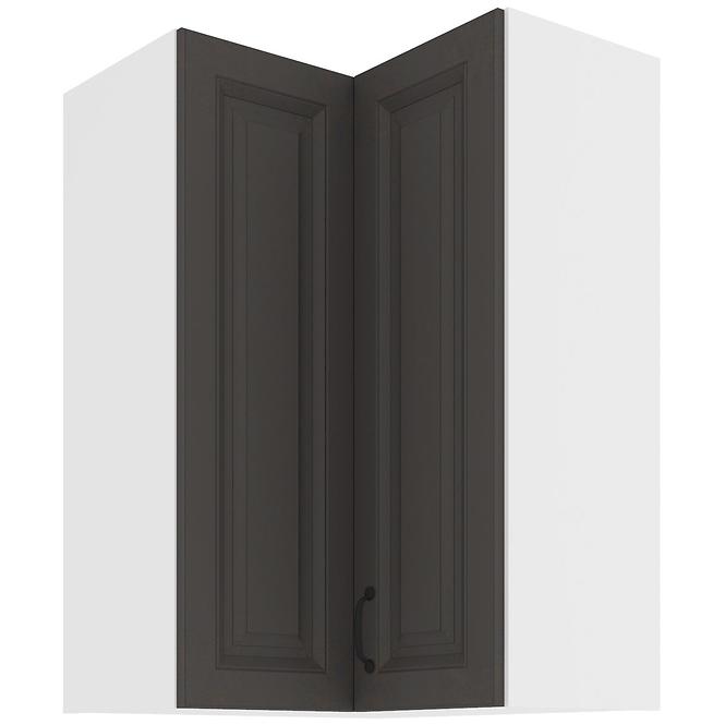 Konyhaszekrény STILO GRAFIT/fehér 60X60 GN-90 2F (90°)