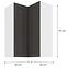 Konyhaszekrény STILO GRAFIT/fehér 60X60 GN-90 2F (90°),2