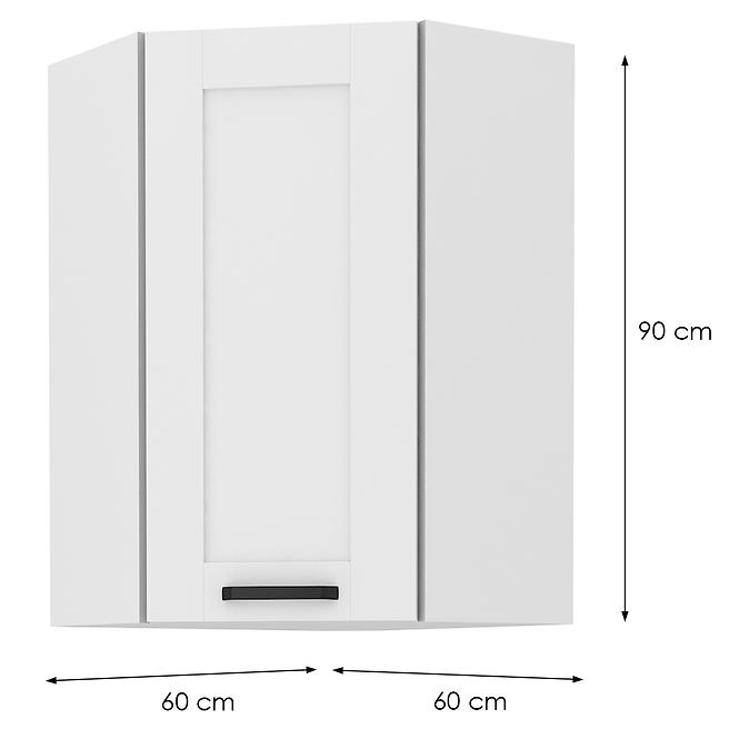 Konyhaszekrény LUNA fehér/fehér 60X60 GN-90 1F (45°)