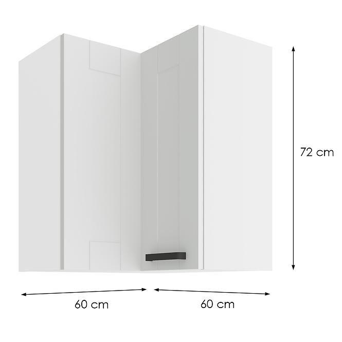 Konyhaszekrény LUNA fehér/fehér 60X60 GN-72 2F (90°)
