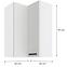 Konyhaszekrény LUNA fehér/fehér 60X60 GN-90 2F (90°),2